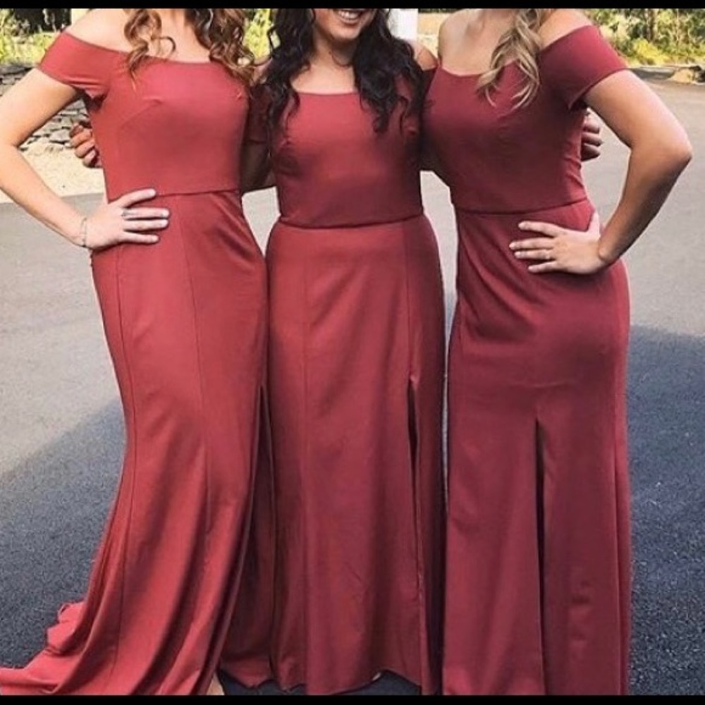 Amsale cayenne Bridesmaid Dress/Evening Gown Eden